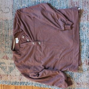 Lou & grey soft sweatshirt mauve size S